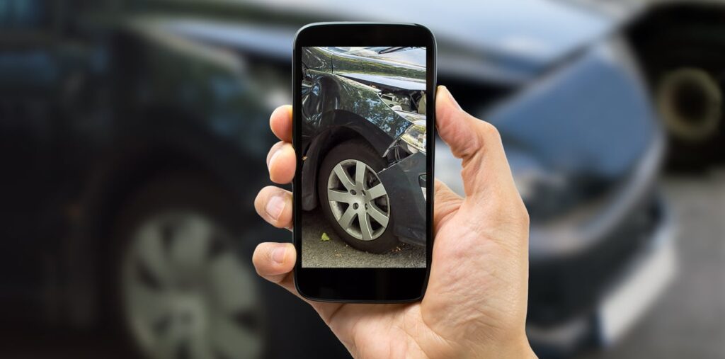 Owensville Car Accident Victim Taking Images of the Wreck