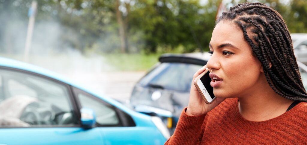 Haubstadt Resident After Car Accident Calling for Help