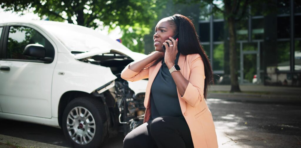Princeton Woman After Crash calling for Princeton Car Accident Lawyer